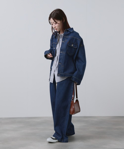 NAVY ワイドパンツ ジーンズ デニム デニムパンツ 「NAVY」11oz 