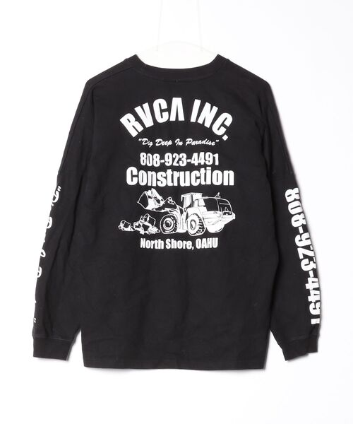 「RVCA」 長袖Tシャツ SMALL ブラック メンズ_画像2