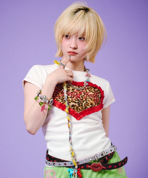 GALFY（ガルフィー） tシャツ 半袖 GALFY-らぶりいチビT レディース