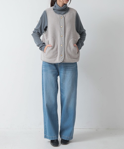 「and it_」 ベスト M-L ネイビー レディース_画像5