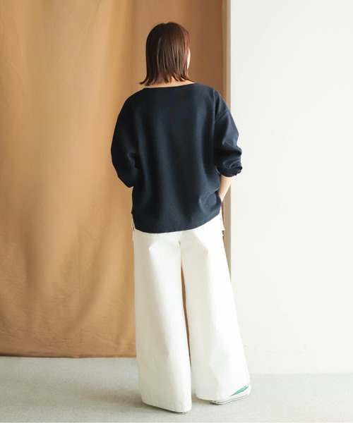 「NOMBRE IMPAIR」 長袖カットソー FREE グレー レディース_画像7