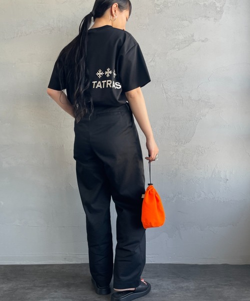 TATRAS（タトラス） tシャツ NUNKI ブランド刺繍ロゴ ショートスリーブ