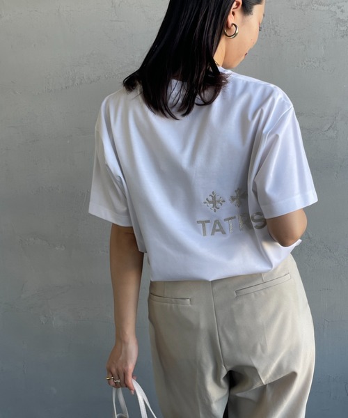 TATRAS（タトラス） tシャツ NUNKI ブランド刺繍ロゴ ショートスリーブ