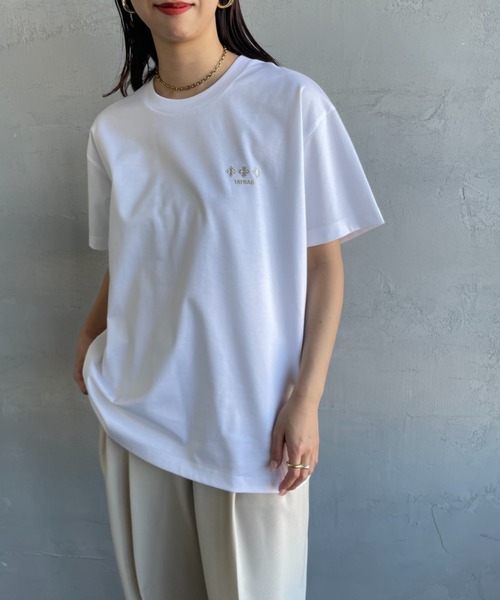 TATRAS（タトラス） tシャツ NUNKI ブランド刺繍ロゴ ショートスリーブ