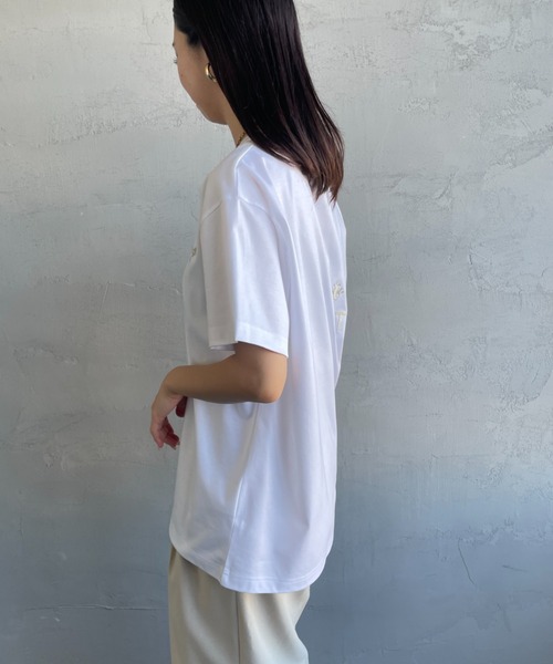 TATRAS（タトラス） tシャツ NUNKI ブランド刺繍ロゴ ショートスリーブ