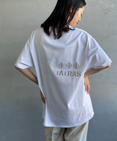 TATRAS（タトラス） tシャツ NUNKI ブランド刺繍ロゴ ショートスリーブ