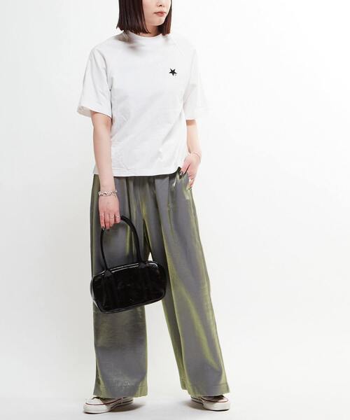 「CONVERSE TOKYO」 半袖Tシャツ FREE ホワイト レディース_画像3