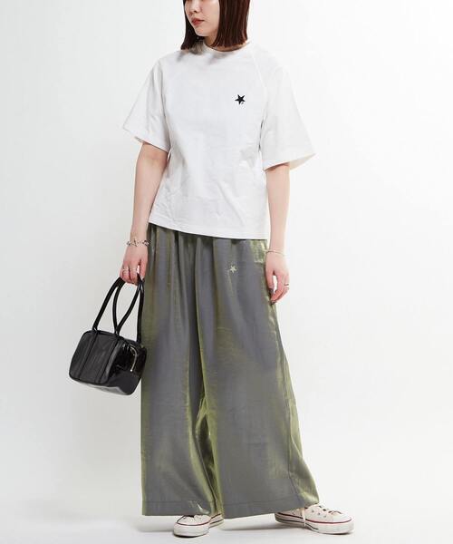 「CONVERSE TOKYO」 半袖Tシャツ FREE ホワイト レディース_画像4