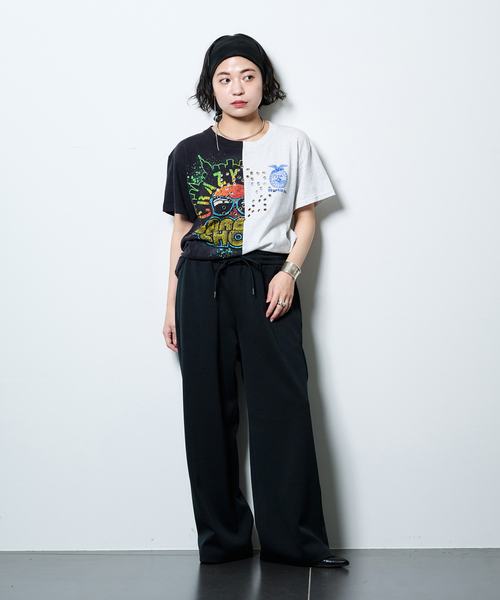 パンツ DOUBLE WAIST JERSEY パンツ レディースの画像