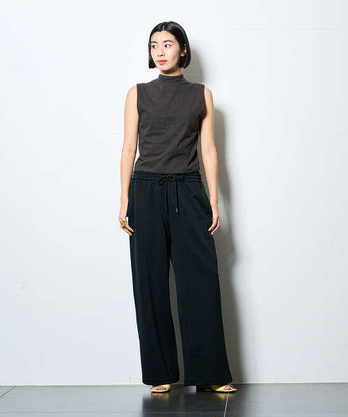 パンツ DOUBLE WAIST JERSEY パンツ レディースの画像