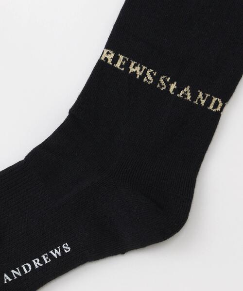 St ANDREWS 靴下 「St ANDREWS」ロゴニーハイソックス (WOMENS