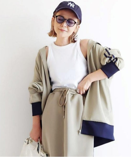 notch. ジャージブルゾン M ベージュ レディース : ZOZOTOWN Yahoo!店