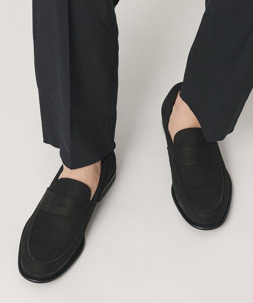 ローファー 「別注」「The Kenford Fineshoes」ヌバック ペイズリー ローファー メンズの画像