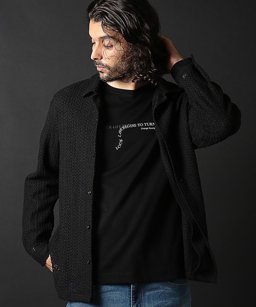 「RATTLE TRAP」 長袖シャツ L ベージュ メンズ_画像7
