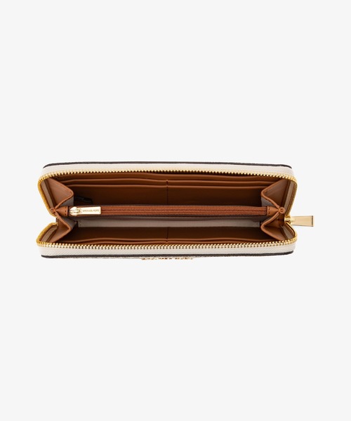 長財布 財布 JET SET スリム ジップアラウンド コンチネンタル ウォレット ラージ - MKシグネチャー レディースの画像