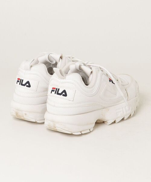 「FILA」 ローカットスニーカー 25.0cm ホワイト レディース_画像2
