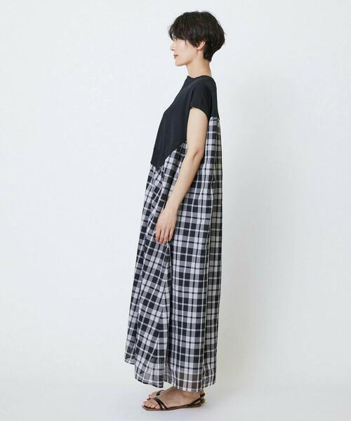 feerique（フィーリック） ワンピース ニット×シアーチェック 