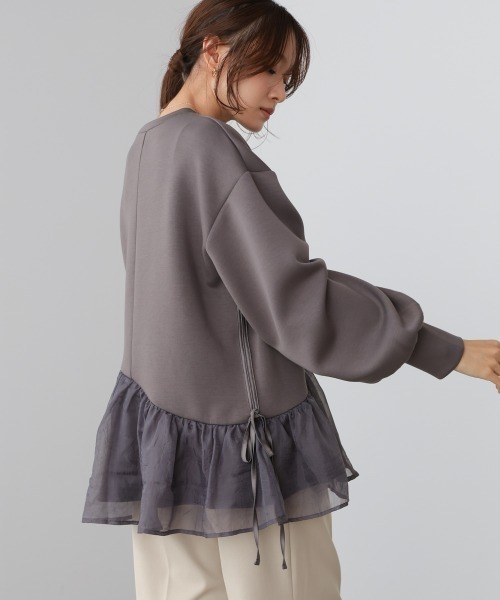 「Bab」 長袖カットソー FREE ベージュ レディース_画像7