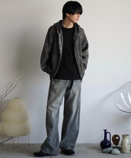 「WYM LIDNM」 長袖Tシャツ S ブラウン メンズ_画像9