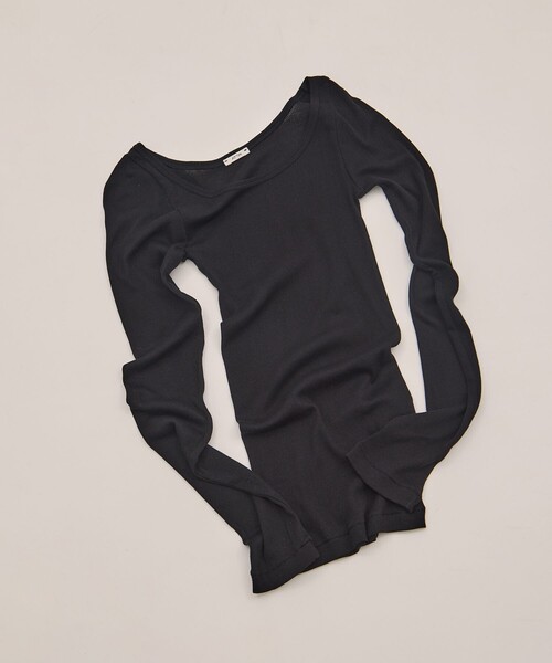 ATON（エイトン） tシャツ 「ATON/エイトン」COMPACT RIB LONG SLEEVE