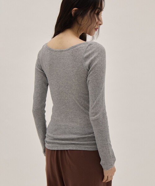 ATON（エイトン） tシャツ 「ATON/エイトン」COMPACT RIB LONG SLEEVE