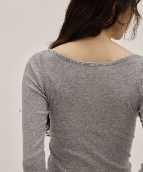 ATON（エイトン） tシャツ 「ATON/エイトン」COMPACT RIB LONG SLEEVE