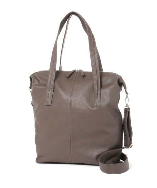 【masamislipslikesuger様確認専用】 LAKOLE（ラコレ） トートバッグ フェイクレザーソフトZIP2WAYトート