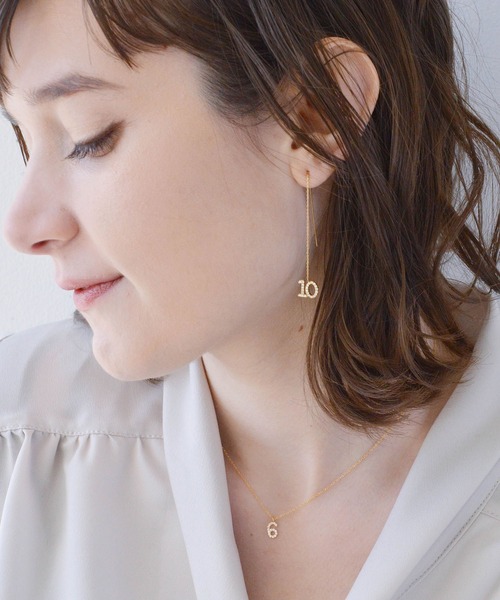 styiro（スタイロ） ピアス シャクジュールナンバーピアス 片耳/No.1