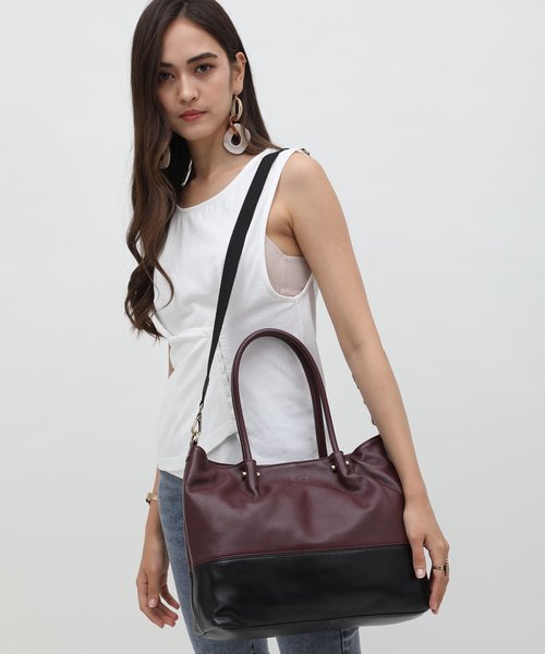 PADMA  トートバック PADMA トートバッグ 「PADMA/パドマ」「牛革」 ソフト牛革配色