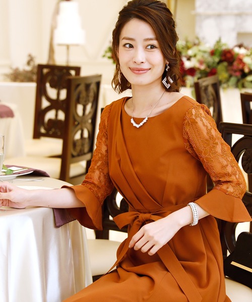 ドレス ロング 七分袖フォーマルスリット結婚式ワンピースドレス Zozotown Paypayモール店 通販 Paypayモール