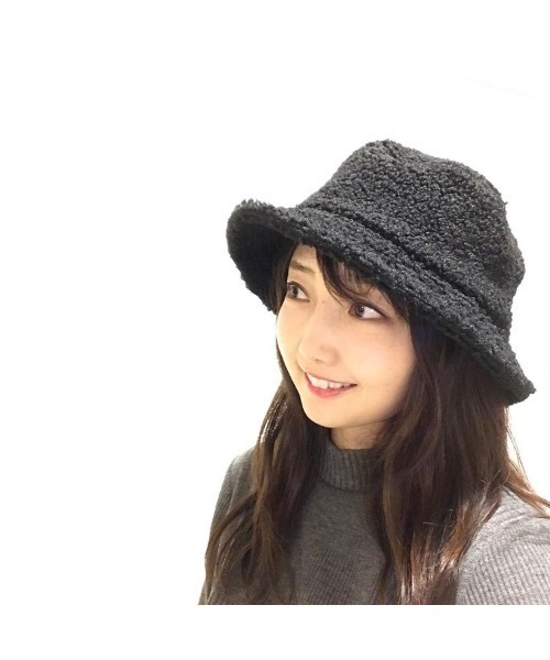 14+ 帽子 ハット ボアバケットハット レディース : ZOZOTOWN