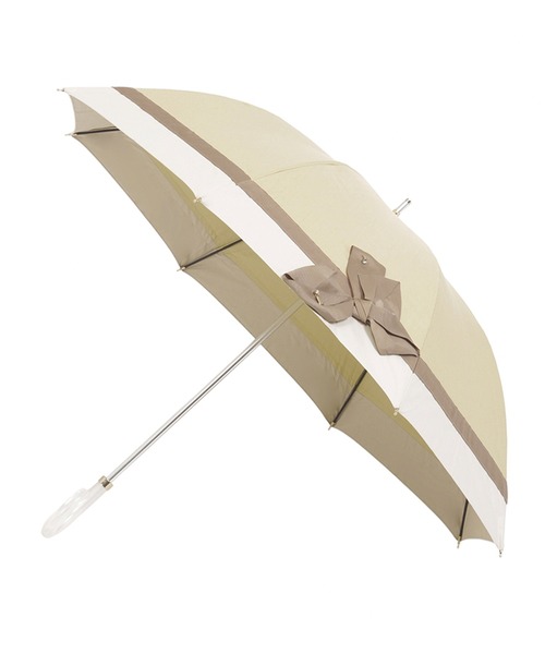 LANVIN en Bleu 日傘 傘 遮光 晴雨兼用日傘 長傘 切り継ぎビジュー