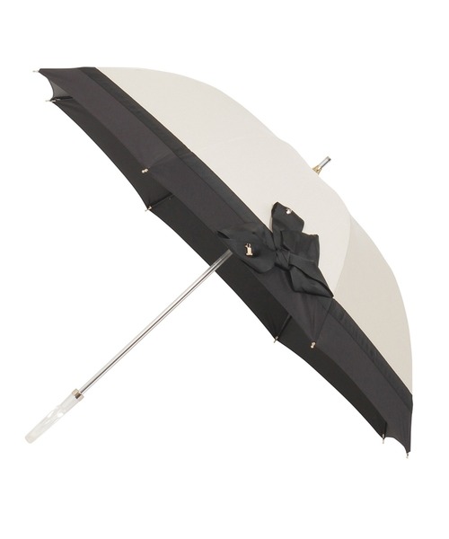LANVIN en Bleu 日傘 傘 遮光 晴雨兼用日傘 長傘 切り継ぎビジュー