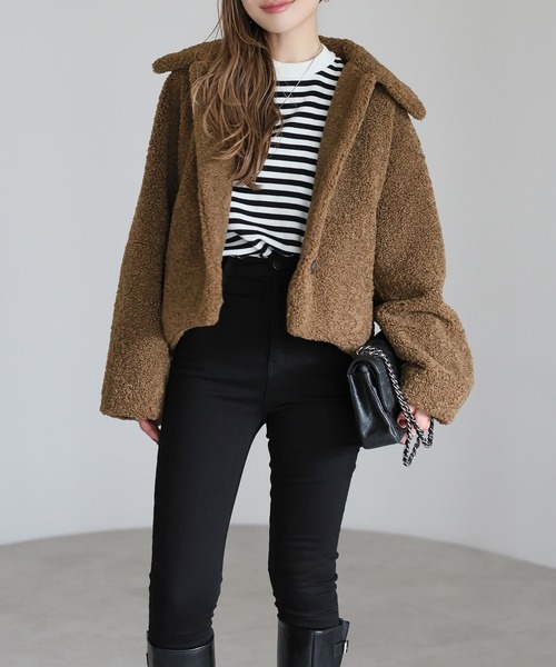 Bonjour Sagan（ボンジュールサガン） ニット セーター リブボーダー