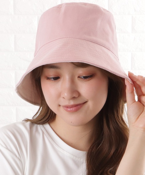 Lace Ladies 帽子 ハット ワイヤー入りリバーシブルバケット