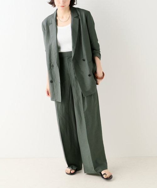 plage パンツ スラックス VIS/LINEN TUCK WIDE : ZOZOTOWN Yahoo