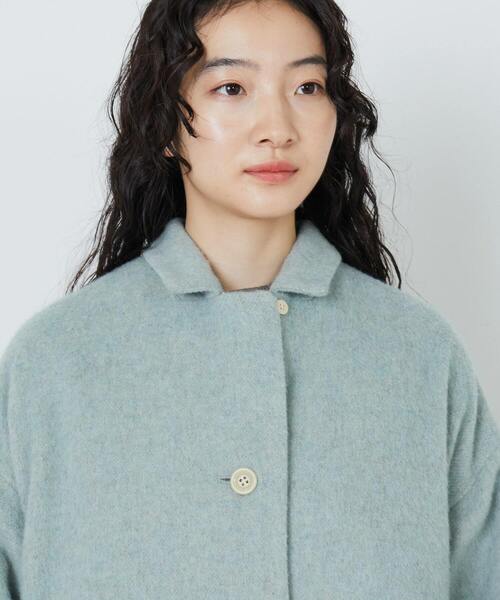 アウター 袖リブシャギーコート ADIEU