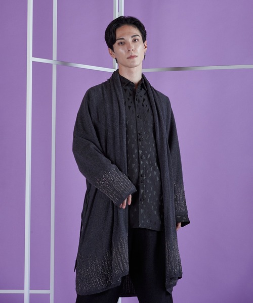 カーディガン 「NO ID.」Drape Knit Cardigan / ドレープ ニット カーディガン メンズ_3