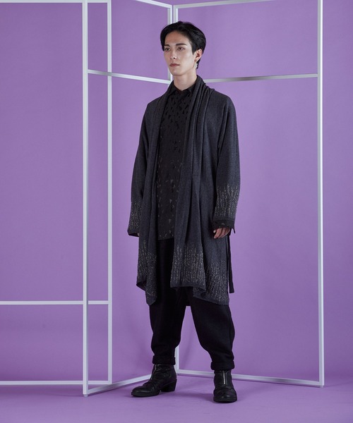 カーディガン 「NO ID.」Drape Knit Cardigan / ドレープ ニット カーディガン メンズ_11