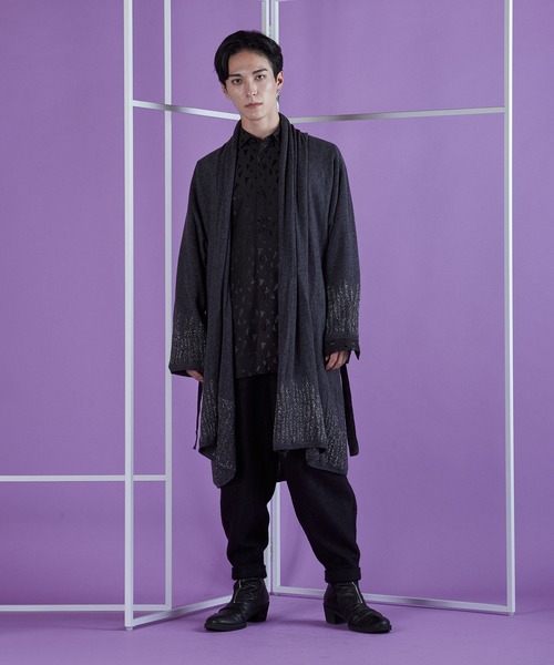 カーディガン 「NO ID.」Drape Knit Cardigan / ドレープ ニット カーディガン メンズ_12