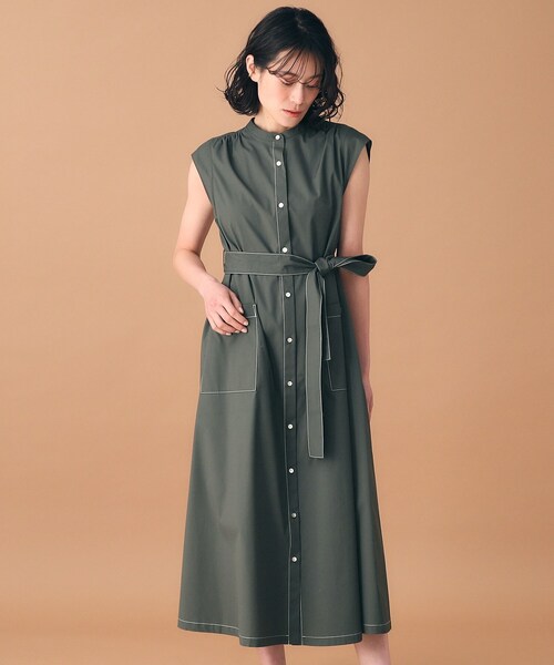 DRESSTERIOR ワンピース 「3WAY/接触冷感／UVカット」クールタッチ配色 
