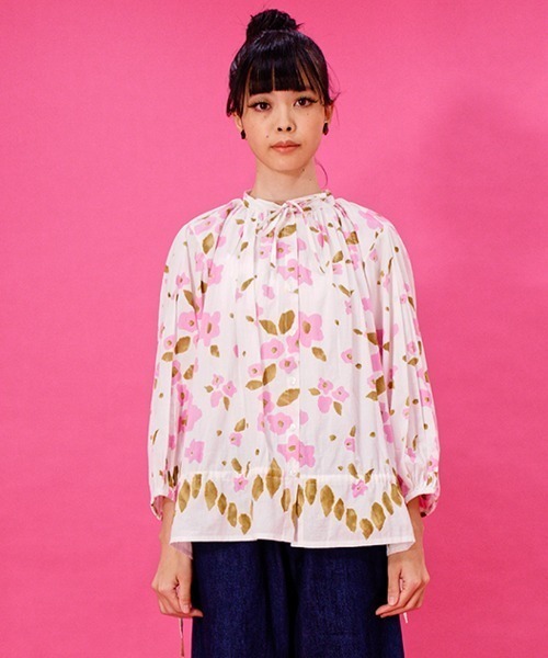 ブラウス シャツ KILKI / キルキー ブラウス　シュレッドフラワー 4E B01 HDI レディース kilki ブラウス シャツ KILKI / キルキー ブラウス シュレッド