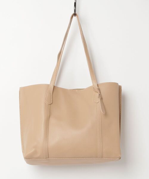 Per sist ence（パーシエンス） トートバッグ フェイクレザータグ付き