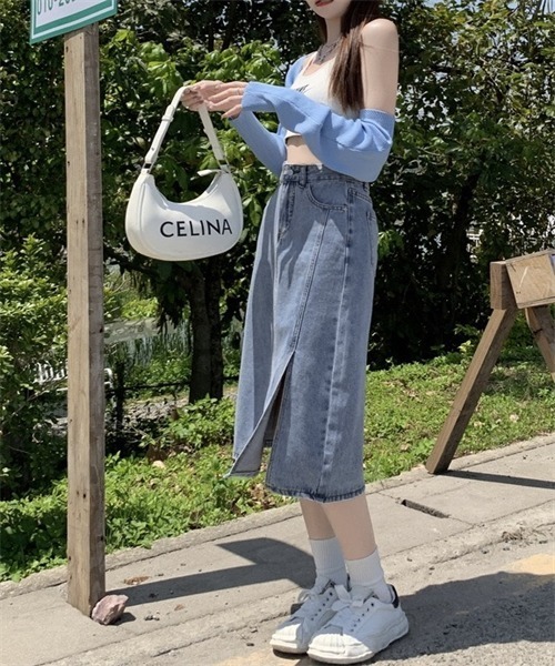 FREE STYLISTS デニムスカート 脇スリット デニムスカート : ZOZOTOWN