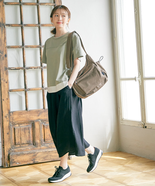 パンツ Chara ikka パンツ 「接触冷感」冷感スラブタックスカーチョ