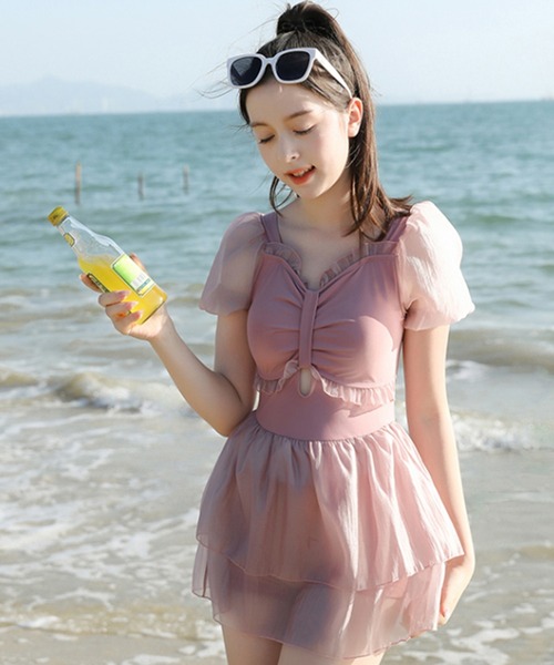 TeddyShop 水着 「 ニコプチ 8月号掲載」キッズ水着 ふんわり