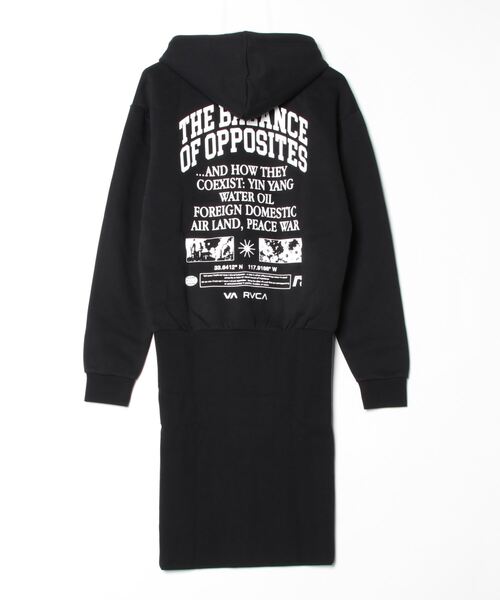 RVCA パーカー ワンピース セット 新品未使用 RVCA ワンピース RVCA/ルーカ パーカーワンピース BE04D-609