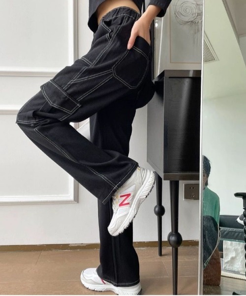 gossip!ロサンゼルス ジーンズ デニム デニムパンツ ゴムウエスト