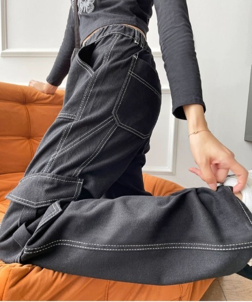 gossip!ロサンゼルス ジーンズ デニム デニムパンツ ゴムウエスト