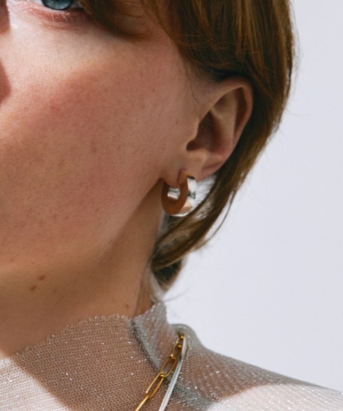 ピアス 「quip queint」circle hoop pierce / サークル フープ ピアス レディース メンズの画像